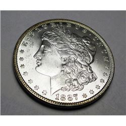 1887 P BU Morgan Silver Dollar