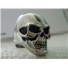 Image 2 : NEW RING - MAN'S SKULL RING - HIGH POLISHED STAINLESS STEEL - SUGGESTED RETAIL $100