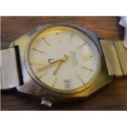 FROM ESTATE - VINTAGE BULOVA WATCH - MAN'S - 1/40 14K RGP TOPS 2192.10 - as-is