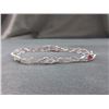 Image 2 : BRACELET - 6 MARQUISE FACETED MULTI-GEMSTONES & DIAMOND IN STERLING SILVER WITH CROSS OVER WAVE DESI