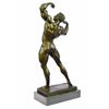 Image 8 : Bodybuilder Muscular bronze Figurine on marble base