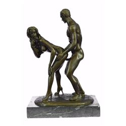 Bronze Sculpture By Italian Artist Mavchi on marble base