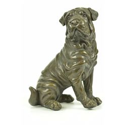 English Bull Dog Bronze Sculpture (7"X6")