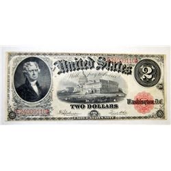 United states 2 dollars bill large note 1917