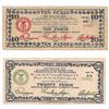 Image 1 : Two Philippines emergency war currency 1943, 10 and 20 peso notes