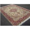 Image 4 : Silk blend baby lamb's wool pile Tabriz Rug (120"X81")