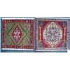 Pair of rare collectible Qashqai sample Rugs (24"X26")