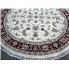 Image 3 : Super fine part silk Persian-Pak Kashan round Rug (84"X84")