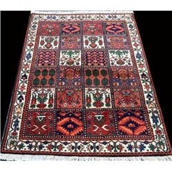 Fine garden of paradise design Persian Bakhtiari Rug (75"X48")