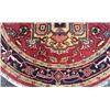Image 4 : Charming and lustrous high quality Heriz design round Rug (74"X74")