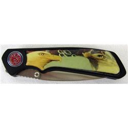 Stainless steel blade folding pocket knife