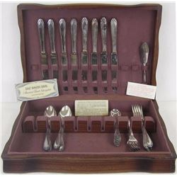 Vintage collectible set of 33 pieces silverware