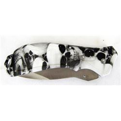 Stainless steel blade folding pocket knife