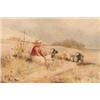 Image 1 : Frederick Charles Vipont Ede (1865-1907), American, THE GOAT GIRL, Watercolour; signed lower ri...