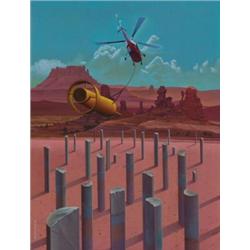 Wilson McLean (1937- ), American, MINERAL EXPLORATION,, Oil on canvas; signed to the lower le...