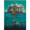 Image 1 : Wilson McLean (1937- ) , American, OIL AND GAS EXPLORATION, Oil on canvas; titled to label vers...