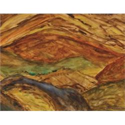 John Sloan (1871-1951), American, SANTA CRUZ VALLEY, NEW MEXICO, Watercolour; signed lower righ...