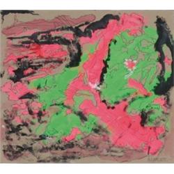 Rolph Scarlett (1891-1984), American, ABSTRACT STUDY, Mixed-media with gouache on paper; signed...