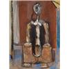 Image 1 : Max Weber (1881-1961), American, WAITING, Watercolour and gouache; signed, inscribed and dated...