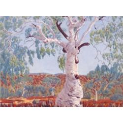 Rex Battarbee (1893-1973), Australian, GHOST GUM, MACDONNELL RANGE, NEAR ALICE SPRINGS, CENTRAL...