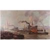 Image 1 : Henri Jules Pauwels, (1903-1987), Belgian, PORT D'ANVERS, Oil on, canvas; signed lower righ...