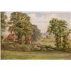 Image 1 : J** R** Warren-Warren (fl.1888-? ), British, THATCHED COTTAGE IN SUMMER LANDSCAPE, Watercolour;...