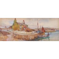 James Hughes Clayton, (fl.1891-1929), British, ARTIST'S HOME, CAEMAES BAY, WALES, Watercolour...