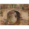 Image 1 : Frederic Stuart Richardson (1855-1934), British, ON THE CANAL BRIDGE, HOLLAND, Watercolour; sig...