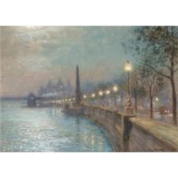 Claude Marks (fl. 1899-c.1915), British/French, ST. PAUL'S FROM WATERLOO BRIDGE; CLEOPATRA'S...