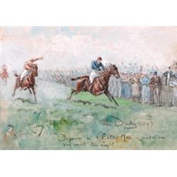 Finch Mason (1850-1915), British, THE DERBY, Watercolour and gouache; signed lower left, titled...