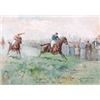 Image 1 : Finch Mason (1850-1915), British, THE DERBY, Watercolour and gouache; signed lower left, titled...