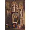 Image 1 : Samuel Prout (1783-1852), British, FIGURES AT A CATHEDRAL PORTAL; FIGURES PRAYING IN A CATHEDRA...