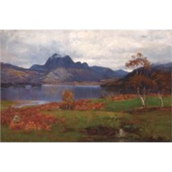 Colin John MacKintosh, (? -1910), British, FIGURE ON THE RIVERBANK, Oil on canvas; signed and...