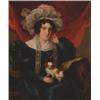 Image 1 : 19th Century British, A LADY HOLDING A LAP DOG; A GENTLEMAN IN HIS STUDY, Pair of oils on canva...