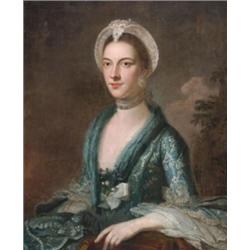 Attributed to Gainsborough Dupont (1754-1797), British, PORTRAIT OF ANNE EVANS, Oil on canvas...