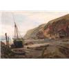 Image 1 : Albert Goodwin (1845-1932), British, ON THE COAST OF NORTH DEVON, Oil on board; signed and date...