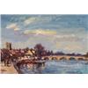 Image 1 : Edward Seago (1910-1974), British, THE THAMES AT HENLEY,, Oil on masonite; signed lower left,...