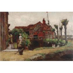 Henry John Yeend King, (1855-1924), British, THE LASS THAT LOVES A SAILOR, Oil on panel; sign...