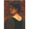 Image 1 : Charles Edward Perugini (1839-1918), British, A BACKWARD GLANCE,, Oil on canvas; signed with...