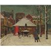 Image 1 : Aeta Jardine (fl.1914-1940), Scottish, WINTER AFTERNOON, HAMMERSMITH, Oil on, canvas; signe...