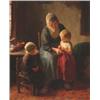 Image 1 : Bernard Pothast (1882-1966), Dutch, THE YOUNG MOTHER,, Oil on canvas; signed lower right, tit...