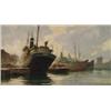 Image 1 : Gustave Vidal (2895-1966), French, MARSEILLE HARBOUR,, Oil on canvas; signed lower right, art...