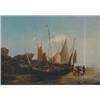 Image 1 : Francois-Jacques-Marie-Maurice Destappe, (19th Century), French, FISHING BOATS AND, FISHERM...
