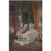 Image 2 : Edouard Keil, (19th/20th Century) , French, ELEGANT ROCOCO, INTERIOR WITH FIGURES DANCING;...