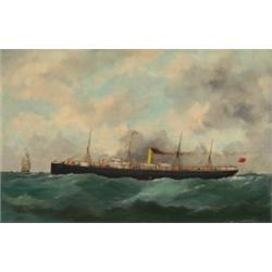 Edmond Adam, (fl.late 19th Century- c.1930), French, THE MONTREAL,, Oil on canvas; signed a...