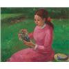 Image 1 : Francois Gall (1912-1987), French, LE BOUQUET, Oil on canvas; signed lower left, 8.7" x 10.6"...