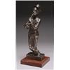 Image 1 : ManT-Katz (1894-1962), Ukranian/French, LE MUSICIEN, Bronze with dark brown patination; signed...