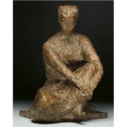 Chana Orloff (1888-1968), French, LA PENSEE, 1954, Bronze; signed, incised Susse-Fondeur, Paris...
