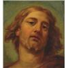 Image 1 : Manner of Noel Nicolas Coypel (1690-1734), French, HEAD OF CHRIST, Oil on board, 17" x 15.8"...