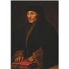 Image 1 : After Hans Holbein, (1498-1543), German, ERASMUS OF ROTTERDAM, Oil on canvas, 28.5" x 21" -...